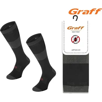 Pánské ponožky Graff Ponožky myslivecké s repelentem 058 černé Velikost: 39-42