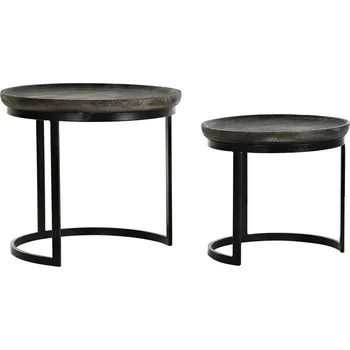 Konferenční stolek Sada 2ks přídavných stolků "MANGO" 55/45