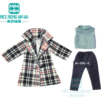 Zimní set s kabátkem pro American girl a Baby Born 43 cm Barvy: černo-bílá