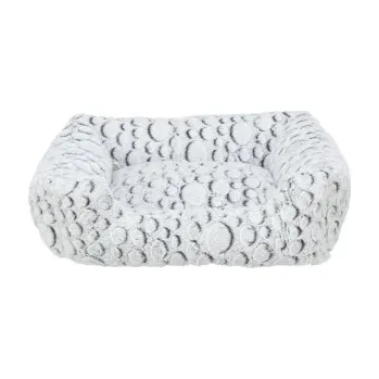 Pelíšek pro psa MILA plyšový čtvercový pelech s okrajem 80×60cm