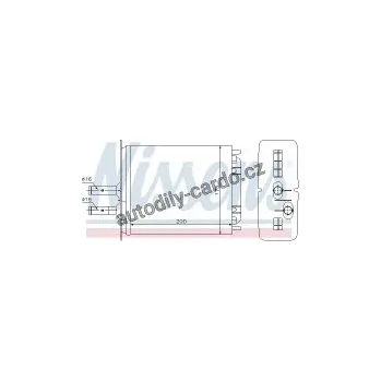 Chladič motoru Výměník tepla NISSENS 71439