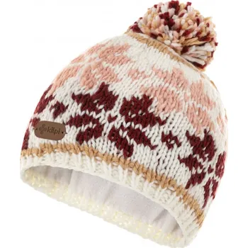 Čepice KILPI HOOT-W BÍLÁ dámská zimní pletená norská čepice