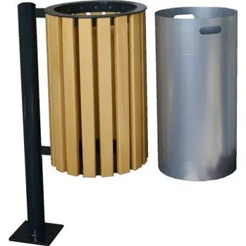 Venkovní odpadkový koš Odpadkový koš na sloupku