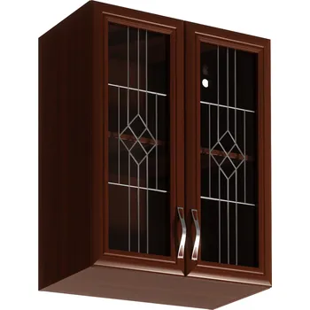 Kuchyňská skříňka Horní skříňka G60S se sklem, ořech Milano, SICILA