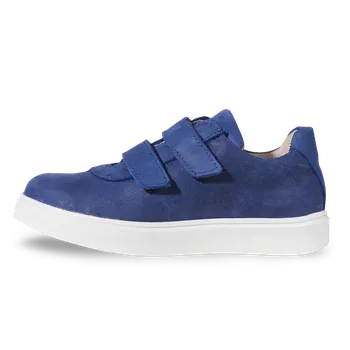 Dívčí tenisky Vasky Teny Mini Blue - dětské kožené tenisky / botasky modré | česká výroba ze Zlína 35 EU