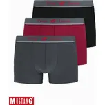 Boxerky Mustang 4148 retro 3 pack XXL Černá