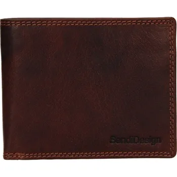 Peněženka Pánská kožená peněženka SendiDesign Citez - hnědá