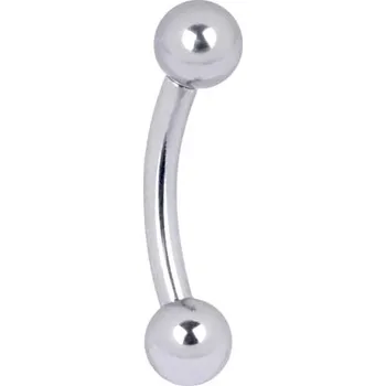 Piercing Piranha Intimní titanový piercing ve tvaru banánku - 5ks