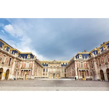 Fototapeta DIMEX | Vliesová fototapeta Královský hrad MS-5-1110 | 375 x 250 cm| modrá, žlutá, hnědá, šedá + Vliesová fototapeta na stěnu DIMEX Královský hrad MS51110 v rozměru 375 x 250 cm + lepidlo zdarma