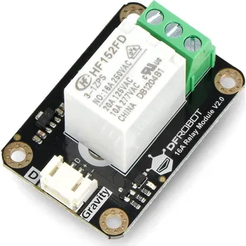 Měnič napětí DFRobot Gravity - relé 1 kanál - kontakty 277VAC / 16A - cívka 5V