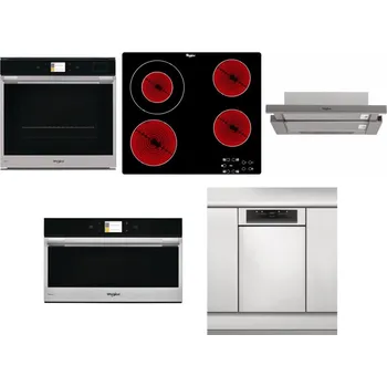 Set domácích spotřebičů WHIRLPOOL W9 OP2 4S2 H + WHIRLPOOL AKT 8130/NE + WHIRLPOOL AKR 5390/1 IX + WHIRLPOOL W9 MD260 IXL + WHIRLPOOL WSBO 3O34 PF X