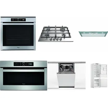 Set domácích spotřebičů WHIRLPOOL ABSOLUTE AKZM 8480 IX + WHIRLPOOL TKRL 661 IX EU + WHIRLPOOL AKR 650/1 IX + WHIRLPOOL ABSOLUTE AMW 730 IX + WHIRLPOOL WSIO 3O34 PFE X + WHIRLPOOL WHC18 T311