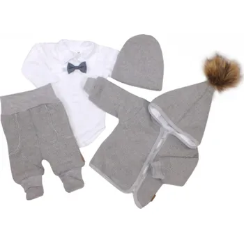 Kojenecká souprava Z&Z Elegán 5dílná souprava šedá 56