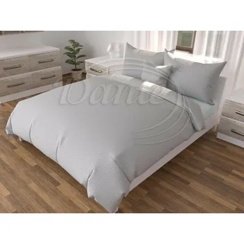 Povlečení Dante Povlečení Kanafas šedý 0,5 cm - 200x140 cm + 90x70 cm