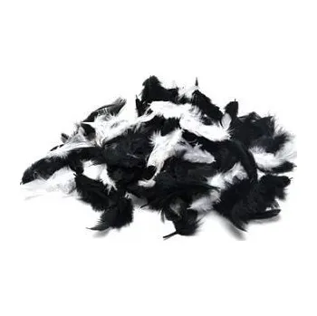 Peří Rayher, 10 g, černobílé