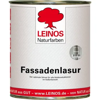 Olej na dřevo LEINOS 264.712 - Fasádní lazura stříbrná šedá 0,75lt LEINOS L-264.712 000750