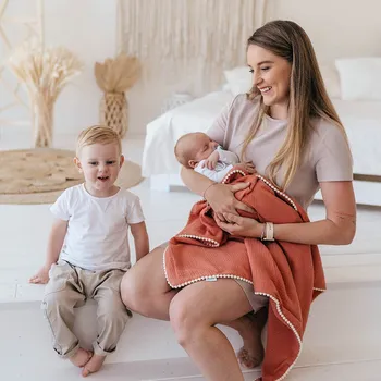 Dětská deka Lily is sailing Deka Mušelín - cihlová