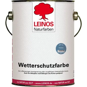 Olej na dřevo LEINOS 850.123 - Venkovní olejová barva - Fríská modrá 2,5lt LEINOS L-850.123 002500