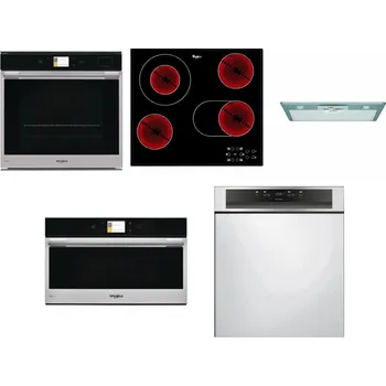 Set domácích spotřebičů WHIRLPOOL W9 OP2 4S2 H + WHIRLPOOL AKT 8190/BA + WHIRLPOOL AKR 650/1 IX + WHIRLPOOL W9 MD260 IXL + WHIRLPOOL WBC 3C34 PF X