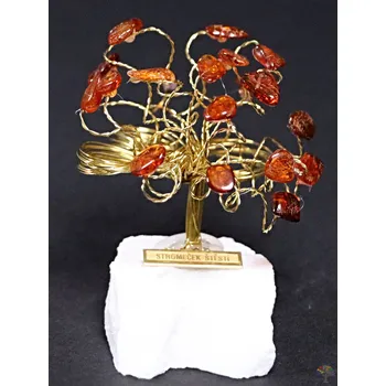 Drahý kámen Magieprirody.cz Jantarový stromeček štěstí 7 cm - R2 - #201