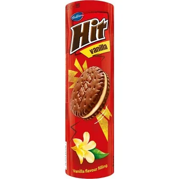 Sušenky Bahlsen HIT 220 g - VANILKA (Sušenky s náplní s vanilkovou příchutí)