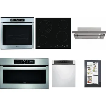 Set domácích spotřebičů WHIRLPOOL ABSOLUTE AKZM 8480 IX + WHIRLPOOL AKT 8900 BA + WHIRLPOOL AKR 5390/1 IX + WHIRLPOOL ABSOLUTE AMW 730 IX + WHIRLPOOL WBC 3C34 PF X + WHIRLPOOL ART 65031