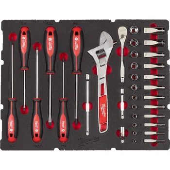 MILWAUKEE Vložka 1/4" ráčny s nástrčnými klíči MAXBITE, 35ks