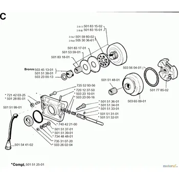 Řetězka 3/8-7 Husqvarna 166 266SE old