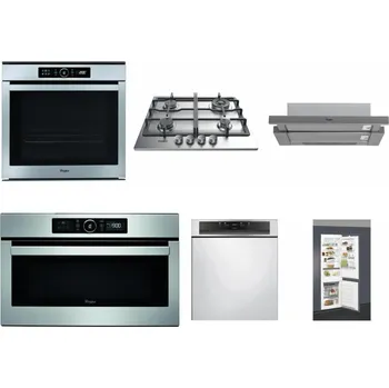 Set domácích spotřebičů WHIRLPOOL ABSOLUTE AKZM 8480 IX + WHIRLPOOL TKRL 661 IX EU + WHIRLPOOL AKR 749/1 IX + WHIRLPOOL ABSOLUTE AMW 730 IX + WHIRLPOOL WBC 3C34 PF X + WHIRLPOOL ART 66112