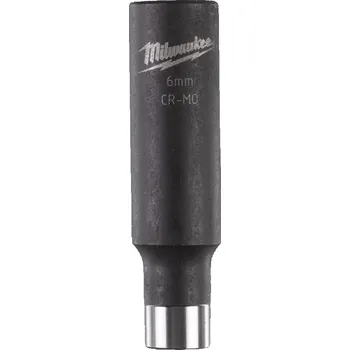 Gola hlavice MILWAUKEE Průmyslová hlavice Shockwave 1/4" HEX 6mm, prodloužená