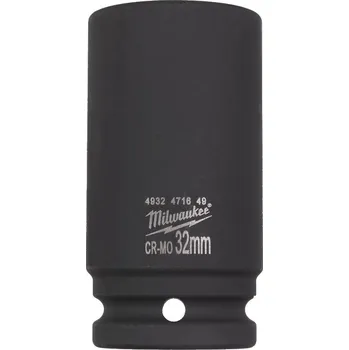 MILWAUKEE Průmyslová hlavice Shockwave 3/4" HEX 32mm, prodloužená