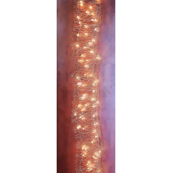 Vánoční dekorace Světelná girlanda Nesta silver, 200 cm (118129 *036 771935 svět. girlanda S)