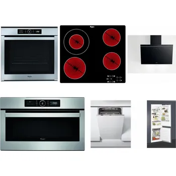 Set domácích spotřebičů WHIRLPOOL ABSOLUTE AKZM 8480 IX + WHIRLPOOL AKT 8130/NE + WHIRLPOOL AKR 62F LT K + WHIRLPOOL ABSOLUTE AMW 730 IX + WHIRLPOOL WSIC 3M27 C + WHIRLPOOL ART 65031