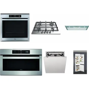 Set domácích spotřebičů WHIRLPOOL ABSOLUTE AKZM 8480 IX + WHIRLPOOL TKRL 661 IX EU + WHIRLPOOL AKR 650/1 IX + WHIRLPOOL ABSOLUTE AMW 730 IX + WHIRLPOOL WIC 3C33 PFE + WHIRLPOOL ART 66112