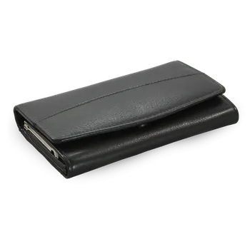 Peněženka Arwel Dámská kožená rámová peněženka - česká výroba; černá