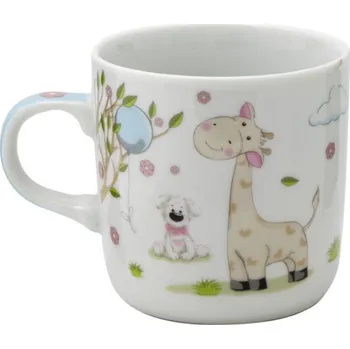 Porcelánový dětský hrneček ŽIRAFA-PES - 230 ml