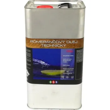 Olej na dřevo Pomerančový olej 4,5 l, přírodní ředidlo, rozpouštědlo, D-limonen OLE POM 05000