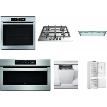 Set domácích spotřebičů WHIRLPOOL ABSOLUTE AKZM 8480 IX + WHIRLPOOL TKRL 661 IX EU + WHIRLPOOL AKR 650/1 IX + WHIRLPOOL ABSOLUTE AMW 730 IX + WHIRLPOOL WSIC 3M27 C + WHIRLPOOL WHC18 T311