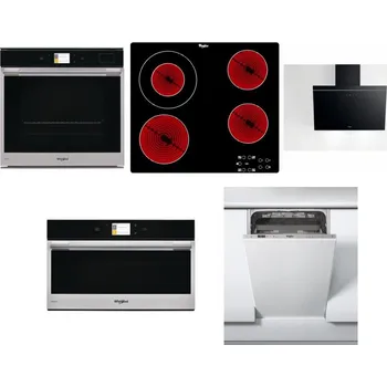 Set domácích spotřebičů WHIRLPOOL W9 OP2 4S2 H + WHIRLPOOL AKT 8130/NE + WHIRLPOOL AKR 62F LT K + WHIRLPOOL W9 MD260 IXL + WHIRLPOOL WSIC 3M27 C