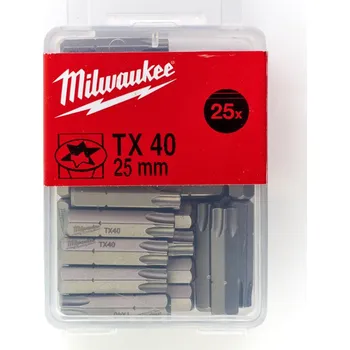 Bit MILWAUKEE Standardní bity TX 40 x 25 mm, 25 ks