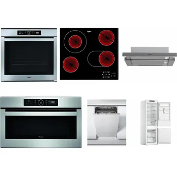 Set domácích spotřebičů WHIRLPOOL ABSOLUTE AKZM 8480 IX + WHIRLPOOL AKT 8190/BA + WHIRLPOOL AKR 749/1 IX + WHIRLPOOL ABSOLUTE AMW 730 IX + WHIRLPOOL WSIC 3M27 C + WHIRLPOOL WHC18 T311