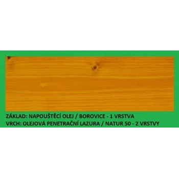 Olej na dřevo BBB Napouštěcí olej 2,7lt Borovice BBB BARVY PLUS IR-01 02700 borovice