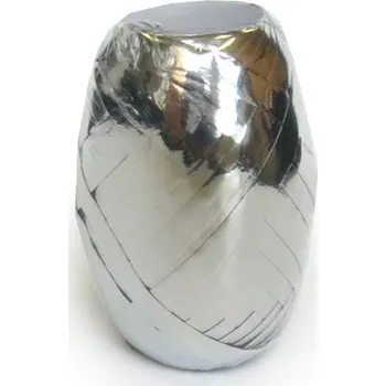 Stuha Klubíčko metal 20 m Stříbrné