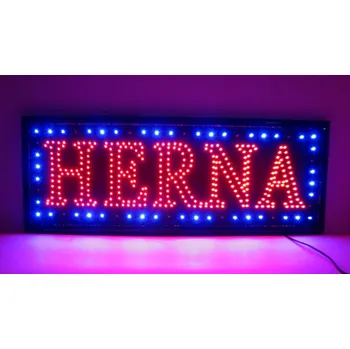 Reklamní LED panel Světelná LED reklama, poutač - HERNA