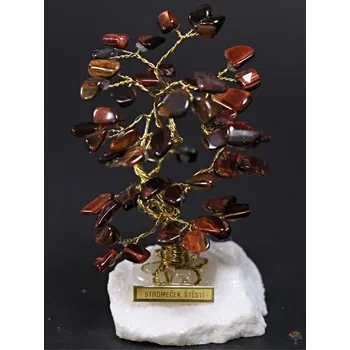 Drahý kámen Magieprirody.cz Byčí oko stromeček štěstí 9 cm - S - #233