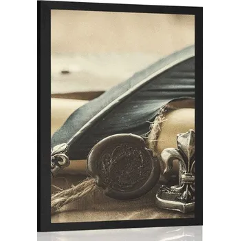 Plakát Dovido Plakát historické pero a pergamen