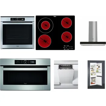 Set domácích spotřebičů WHIRLPOOL ABSOLUTE AKZM 8480 IX + WHIRLPOOL AKT 8130/NE + WHIRLPOOL WHBS 62F LT K + WHIRLPOOL ABSOLUTE AMW 730 IX + WHIRLPOOL WSIC 3M27 C + WHIRLPOOL ART 65031