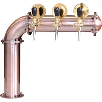 Výčepní pípa Výčepní stojan L3 měděný komplet kohouty pákové medailony standard dochlazení