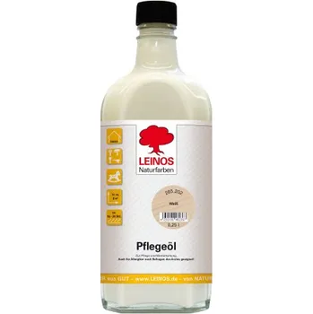 Olej na dřevo LEINOS 285.202 - Čistící a ošetřující (pečující) olej bílý 0,25lt LEINOS L-285.202 000250
