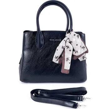 Kabelka David Jones Paris Malá tříoddílová kabelka do ruky David Jones CH21035A černá se šátkem